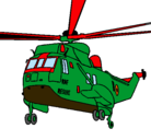 Dibujo Helicóptero al rescate pintado por eli