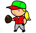 Dibujo Jugadora de béisbol pintado por Ralphie