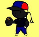 Dibujo Jugadora de béisbol pintado por MAL
