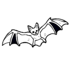 Dibujo Murciélago volando pintado por chiquis