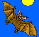 Dibujo Murciélago perro pintado por mario 