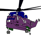 Dibujo Helicóptero al rescate pintado por kristel 4 años