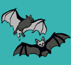 Dibujo Un par de murciélagos pintado por adan