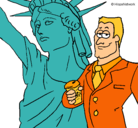 Dibujo Estados Unidos de América pintado por vanessas