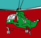 Dibujo Helicóptero al rescate pintado por pepe