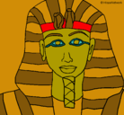Dibujo Tutankamon pintado por Banessa