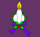 Dibujo Vela de navidad III pintado por blom
