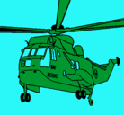Dibujo Helicóptero al rescate pintado por Tomeu
