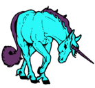 Dibujo Unicornio bravo pintado por livehorses