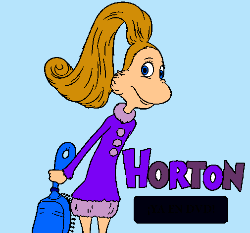 Dibujo Horton - Sally O'Maley pintado por abii
