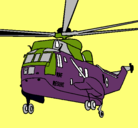 Dibujo Helicóptero al rescate pintado por luisdavid
