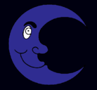 Dibujo Luna pintado por darlyn