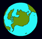 Dibujo Planeta Tierra pintado por rwyu7