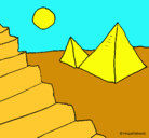Dibujo Pirámides pintado por matias3