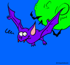 Dibujo Murciélago loco pintado por oscar