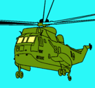 Dibujo Helicóptero al rescate pintado por ate13