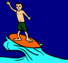 Dibujo Surfista pintado por rayen 