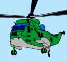 Dibujo Helicóptero al rescate pintado por KEVIN