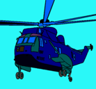 Dibujo Helicóptero al rescate pintado por sergio