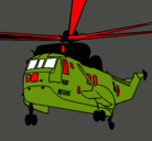 Dibujo Helicóptero al rescate pintado por anonimo 2