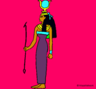 Dibujo Hathor pintado por fatima