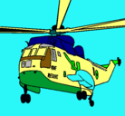 Dibujo Helicóptero al rescate pintado por brandon