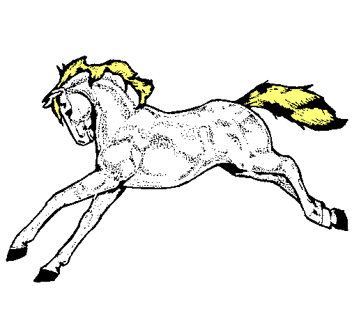 Dibujo Caballo corriendo pintado por livehorses