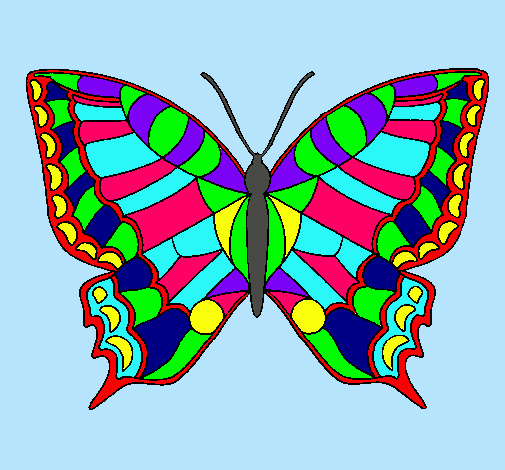 Dibujo Mariposa pintado por raquel