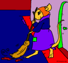 Dibujo La ratita presumida 1 pintado por cynthia