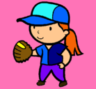 Dibujo Jugadora de béisbol pintado por FRANCISCA