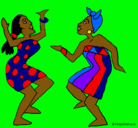 Dibujo Mujeres bailando pintado por maite1162