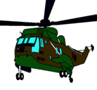 Dibujo Helicóptero al rescate pintado por melkin