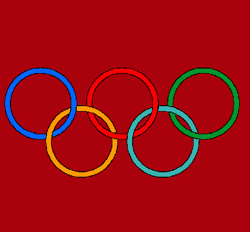 Dibujo Anillas de los juegos olimpícos pintado por amalia