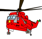 Dibujo Helicóptero al rescate pintado por alexander