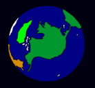 Dibujo Planeta Tierra pintado por KYRIOS 