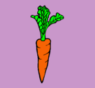 Dibujo zanahoria pintado por anonima