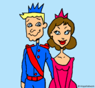 Dibujo Príncipe y princesa pintado por iraide