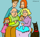 Dibujo Familia pintado por mery