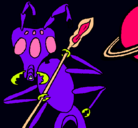 Dibujo Hormiga alienigena pintado por lucas