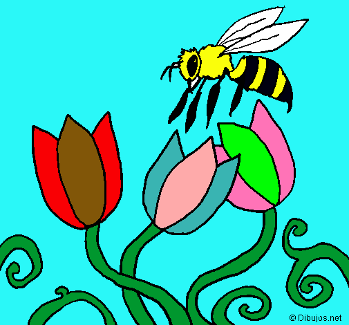 Dibujo Abeja pintado por Aneii12