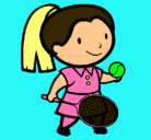 Dibujo Chica tenista pintado por LEIRE
