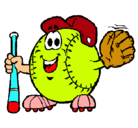 Dibujo Bola de béisbol pintado por pablo martinez