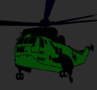 Dibujo Helicóptero al rescate pintado por broc
