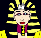 Dibujo Tutankamon pintado por jodie