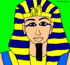 Dibujo Tutankamon pintado por jeni