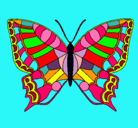 Dibujo Mariposa pintado por chuli