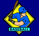 Dibujo Logo de béisbol pintado por cris
