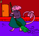 Dibujo La ratita presumida 8 pintado por fabiola