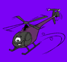 Dibujo Helicóptero pintado por elip