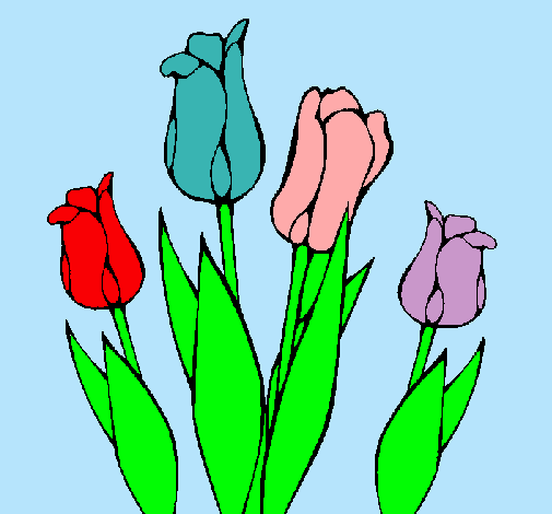 Dibujo Tulipanes pintado por IVANCITO